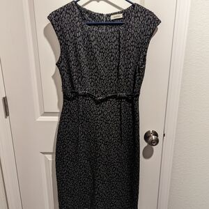 Charter Club Black and White Sheath Midi Dress